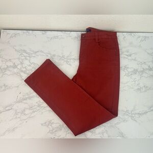 Bandolino Women’s “Amy” Red Skinny Jeans Size 6 Denim Mid Rise